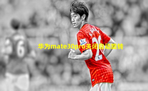 华为mate30pro关闭自动旋转