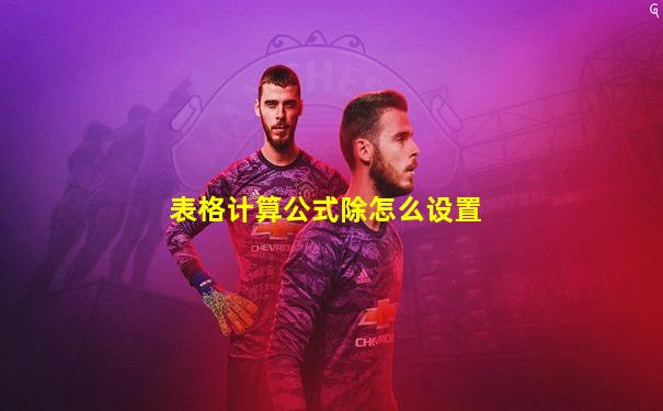 表格计算公式除怎么设置